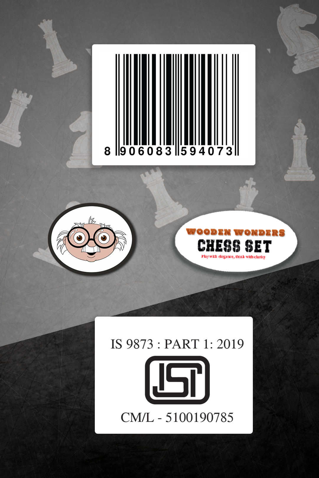 Wooden Wander Chess Set.