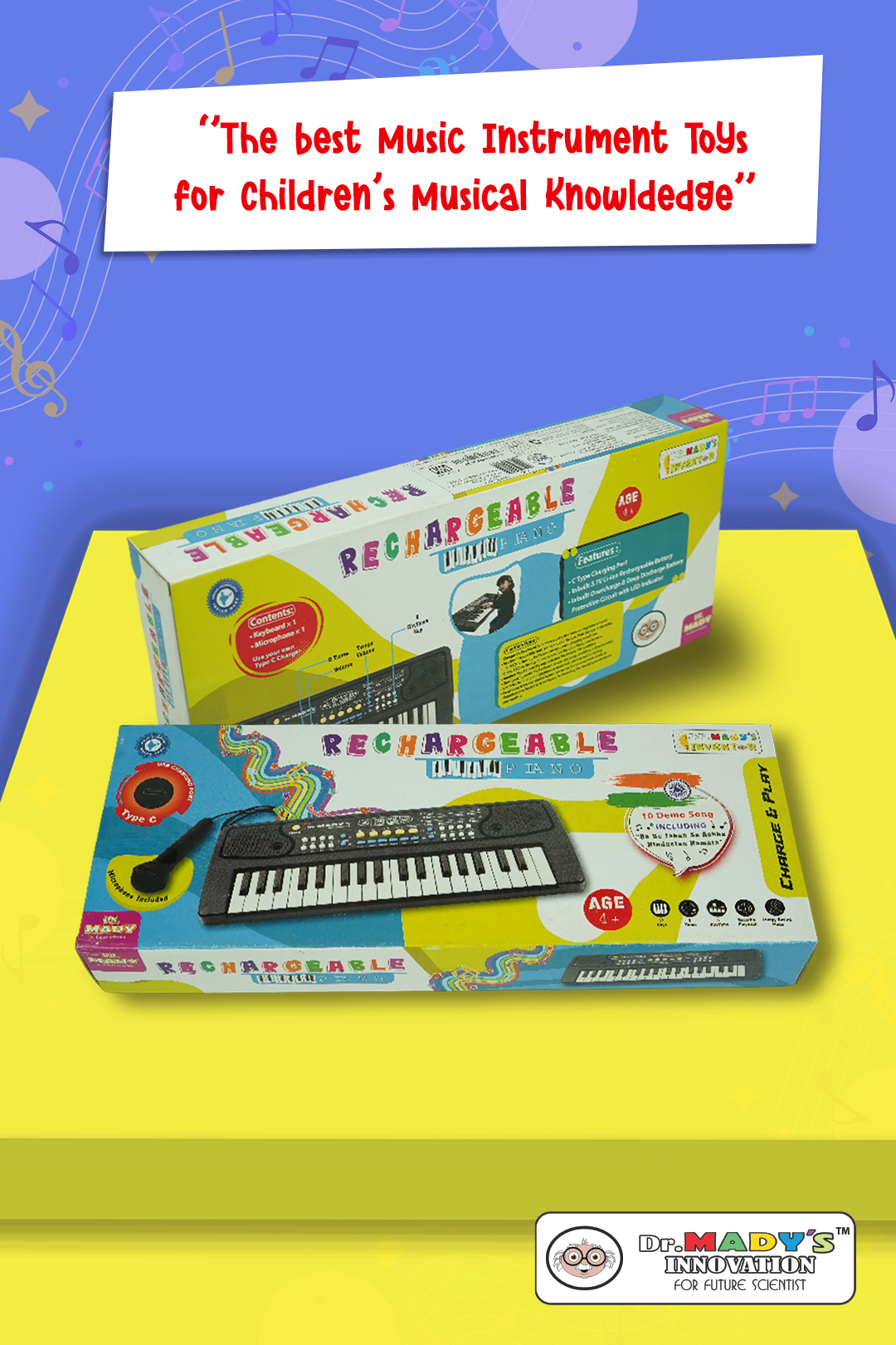 Rechargeable Piano Keyboard