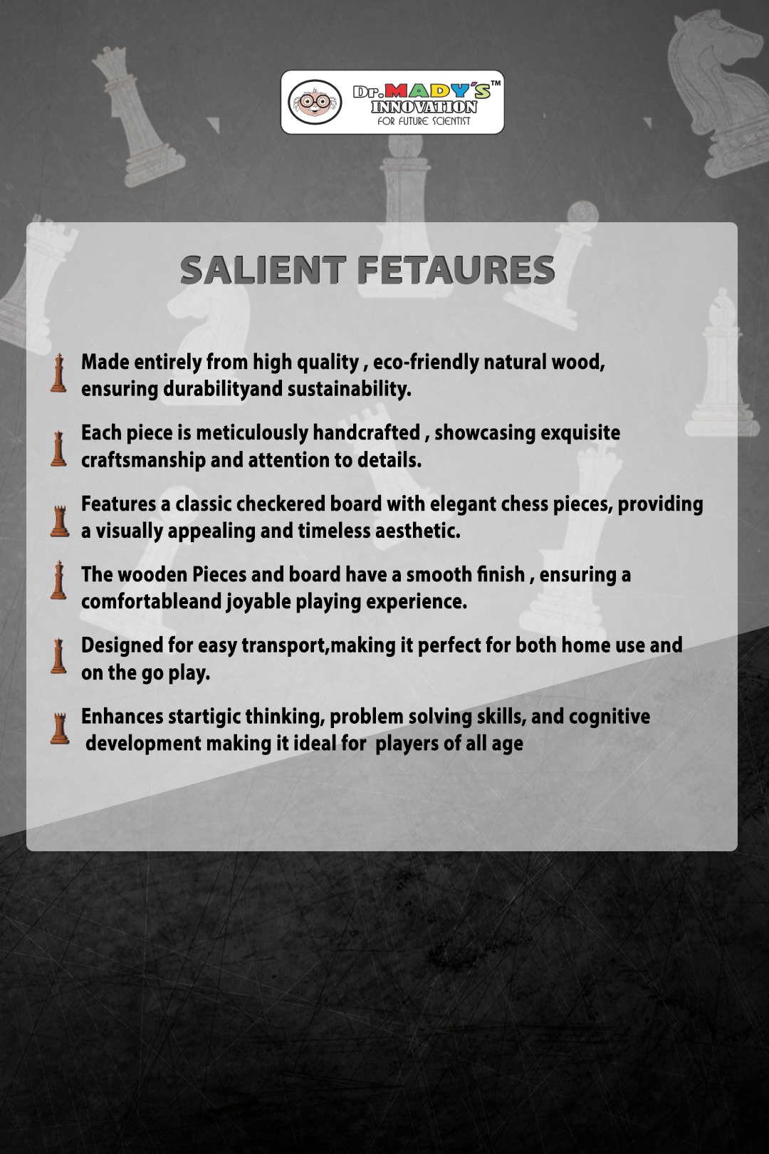 Wooden Wander Chess Set.