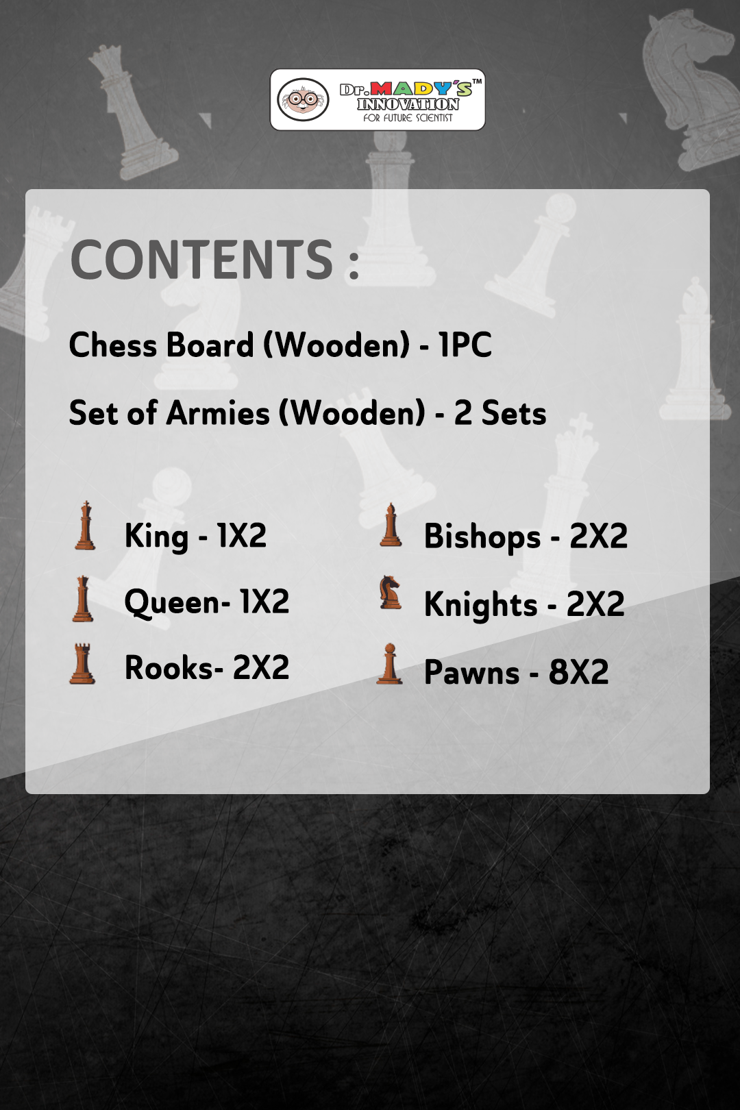Wooden Wander Chess Set.